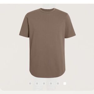 NUUDS MEN'S SHORT SLEEVE CURVED HEM MOCHA T-SHIRT SIZE XXL NEVER WORN